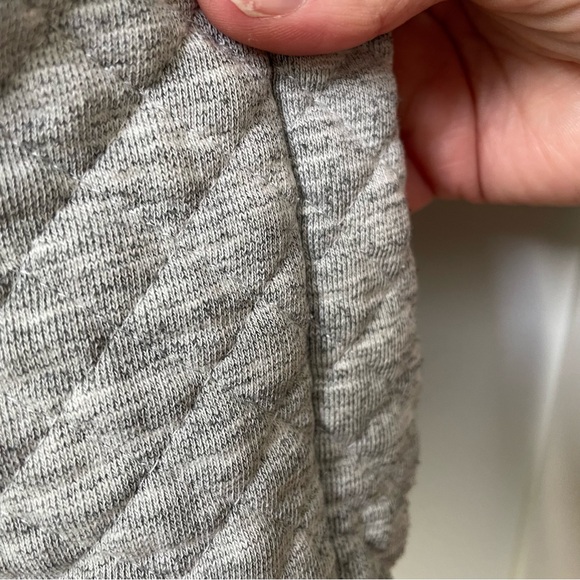 Scotch & Soda Men's Quilted Bomber Sweat Jacket Home Alone Large Gray Melange - Picture 9 of 10